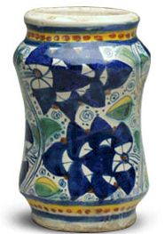 Montelupo painted majolica jar